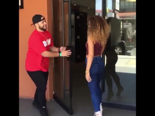 the real reason guys hold the door open for girls (nigga vine)