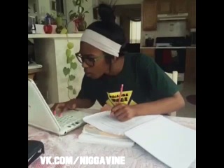 exams, gonna be okay. time to study for exams, gotta get an a (nigga vine)