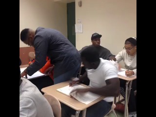 when the teacher bends over to help a student (nigga vine)